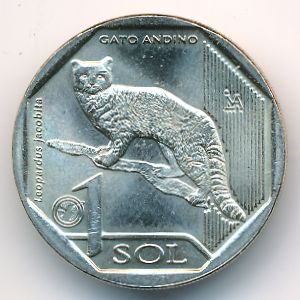 Перу, 1 соль (2019 г.)