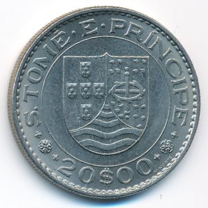 Сан-Томе и Принсипи, 20 эскудо (1971 г.)