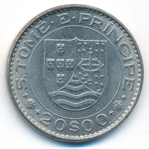 Сан-Томе и Принсипи, 20 эскудо (1971 г.)