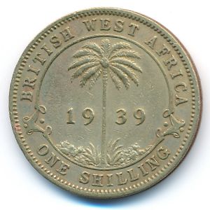 Британская Западная Африка, 1 шиллинг (1939 г.)