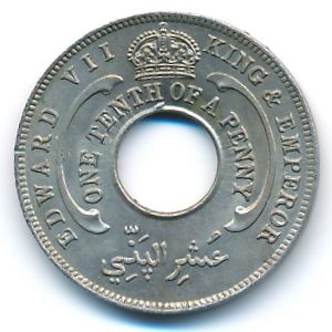 Британская Западная Африка, 1/10 пенни (1908 г.)