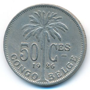 Бельгийское Конго, 50 сентим (1926 г.)
