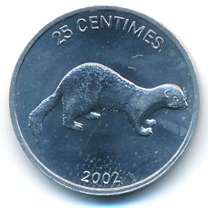 Конго, Демократическая республика, 25 сентим (2002 г.)