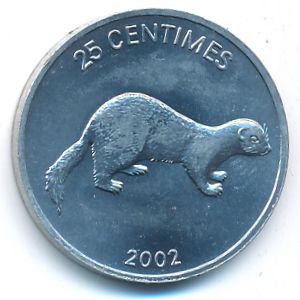 Конго, Демократическая республика, 25 сентим (2002 г.)