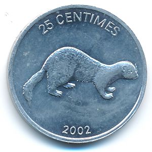 Конго, Демократическая республика, 25 сентим (2002 г.)