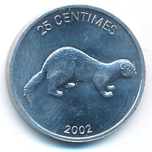 Конго, Демократическая республика, 25 сентим (2002 г.)