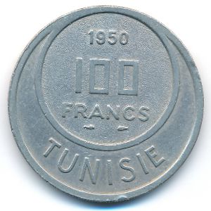 Тунис, 100 франков (1950 г.)