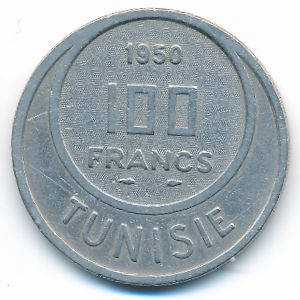 Тунис, 100 франков (1950 г.)