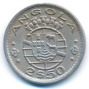 Angola, 2,5 escudos, 1968
