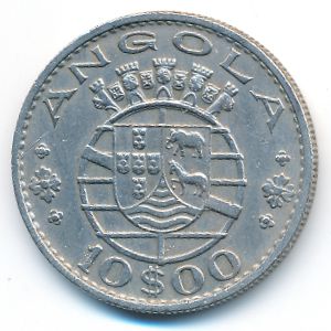 Ангола, 10 эскудо (1970 г.)