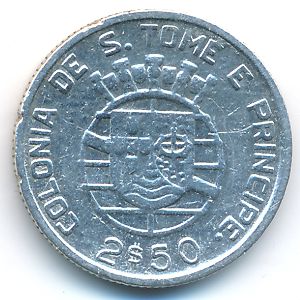Сан-Томе и Принсипи, 2,5 эскудо (1939 г.)