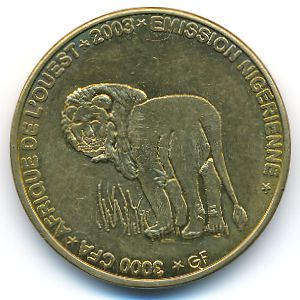 Нигер., 3000 франков КФА (2003 г.)