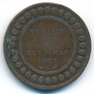 Тунис, 5 сентим (1907 г.)