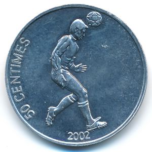 Конго, Демократическая республика, 50 сентим (2002 г.)