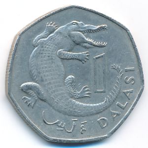 Гамбия, 1 даласи (1987 г.)