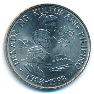Филиппины, 1 песо (1989 г.)
