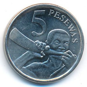 Ghana, 5 pesewas, 2007
