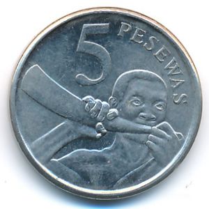 Ghana, 5 pesewas, 2007