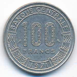 Cameroon, 100 francs, 1971