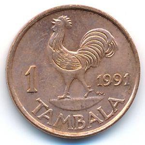 Malawi, 1 tambala, 1991
