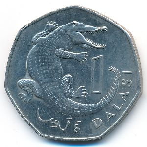 Гамбия, 1 даласи (1987 г.)