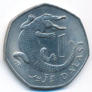 Гамбия, 1 даласи (1987 г.)