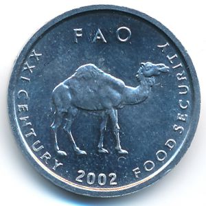 Somalia, 10 shillings, 2002