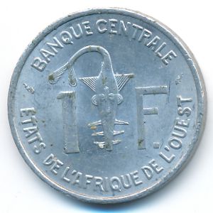 Западная Африка, 1 франк (1975 г.)