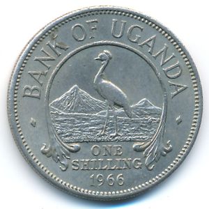Uganda, 1 shilling, 1966