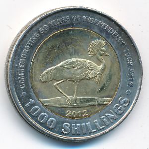 Уганда, 1000 шиллингов (2012 г.)