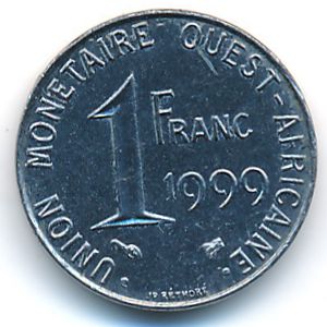 Западная Африка, 1 франк (1999 г.)