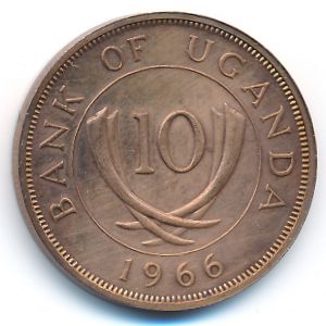 Уганда, 10 центов (1966 г.)