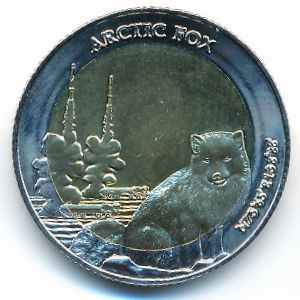 Арктические территории., 5 долларов (2023 г.)