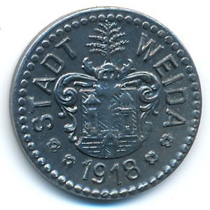 Вайда., 5 пфеннигов (1918 г.)