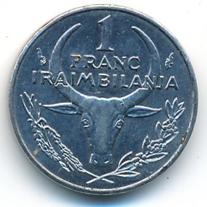 Madagascar, 1 franc, 1993