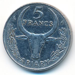 Мадагаскар, 5 франков (1980 г.)