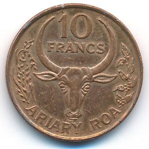 Мадагаскар, 10 франков (1996 г.)