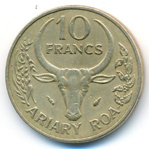 Мадагаскар, 10 франков (1979 г.)