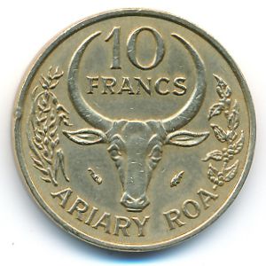 Мадагаскар, 10 франков (1981 г.)