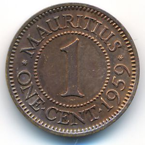 Маврикий, 1 цент (1959 г.)
