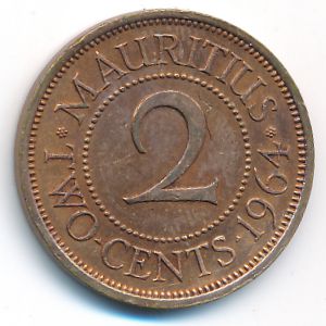 Маврикий, 2 цента (1964 г.)