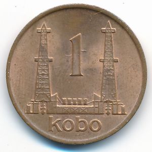 Nigeria, 1 kobo, 1974