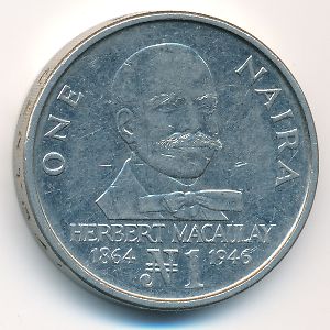 Нигерия, 1 найра (1991 г.)