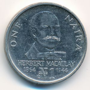 Нигерия, 1 найра (1991 г.)