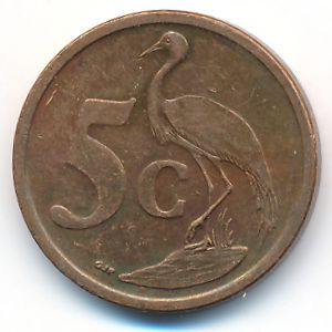 South Africa, 5 cents, 2008