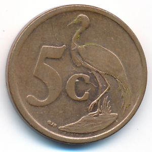 South Africa, 5 cents, 2008