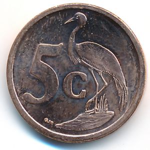 South Africa, 5 cents, 2008