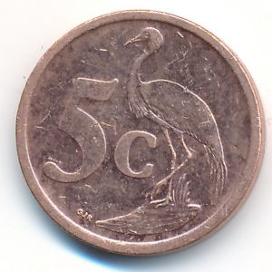 South Africa, 5 cents, 2009