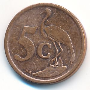 South Africa, 5 cents, 2009