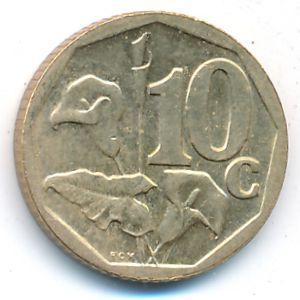 ЮАР, 10 центов (2008 г.)